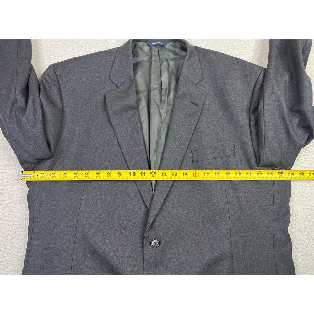 Brooks Brothers Blazer Mens 50L Charcoal Gray 100% Wool Two Button Double Vent - Picture 15 of 16